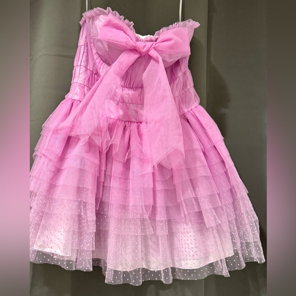 LoveShackFancy Pink Layered Dress